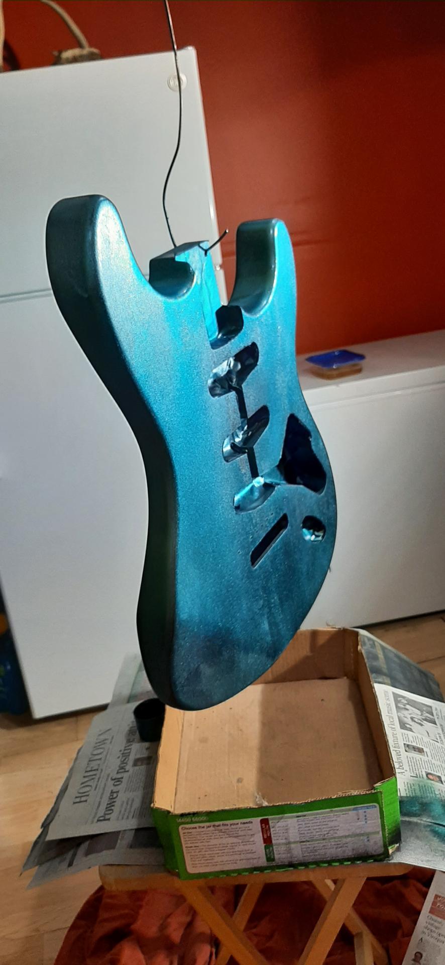 Mark G. S-style Basswood build - detail shot