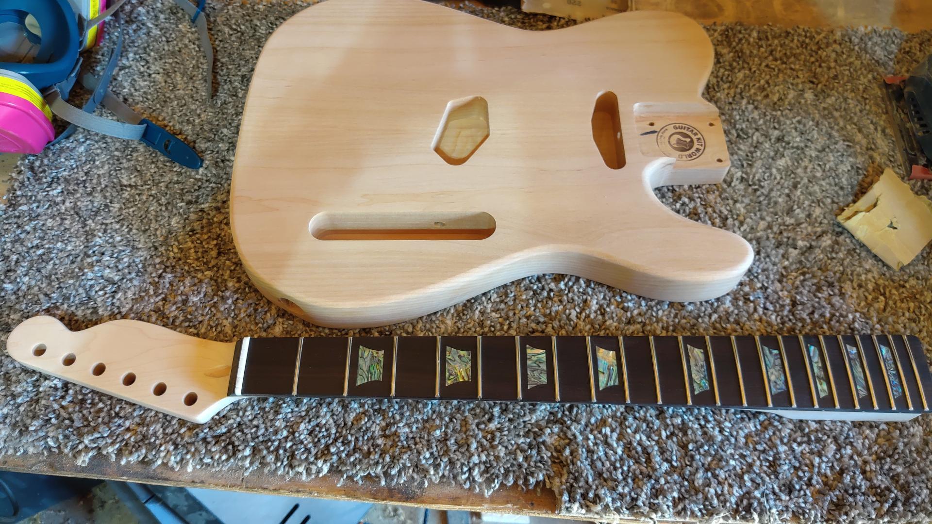 Customer guitar build from Guitar Kit World kit