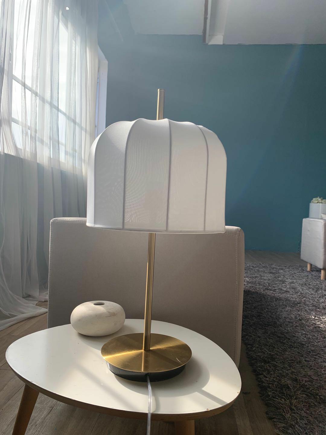 Arturest Table Lamp Modern White Table Lamp For Bedroom